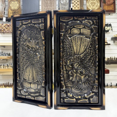 Нарды резные подарочные из массива клена Беркут 58 см