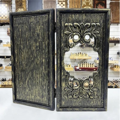 Нарды стеклянные прорезные подарочные 70 см