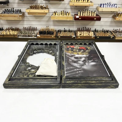 Нарды стеклянные прорезные подарочные 70 см