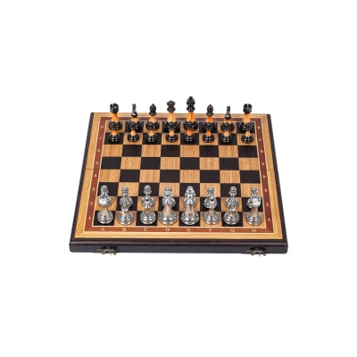 Шахматы подарочные Итальянский дизайн дуб средние