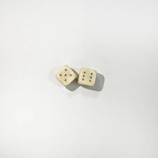 Кости игральные эксклюзивные из бивня мамонта 0,9 мм (пара)