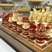 Шахматы резные Моряки ручной работы в ларце из ореха