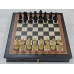 Шахматы подарочные из мореного дуба в ларце с фигурами Гамбит Люкс