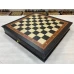 Шахматная доска ларец с выдвижными ящиками моренный дуб