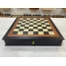 Шахматная доска ларец с выдвижными ящиками моренный дуб