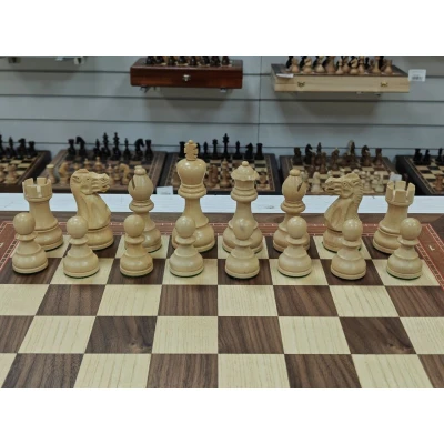 Шахматы подарочные из американского ореха в ларце с фигурами Эндшпиль Люкс