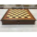 Шахматный ларец с выдвижными ящиками Орех без фигур