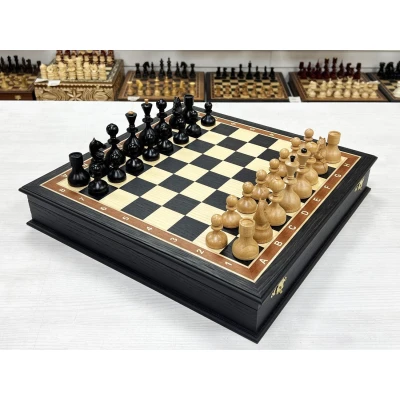 Шахматы подарочные в ларце Стародворянские из дуба