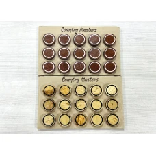 Фишки для нард Карельская береза Махагон 30 мм