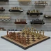 Шахматы подарочные нескладные Дуб с фигурами Стаунтон композит
