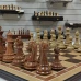Шахматы подарочные нескладные Дуб с фигурами Стаунтон композит