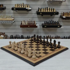 Шахматы подарочные ручной работы Дуб-кавказский граб