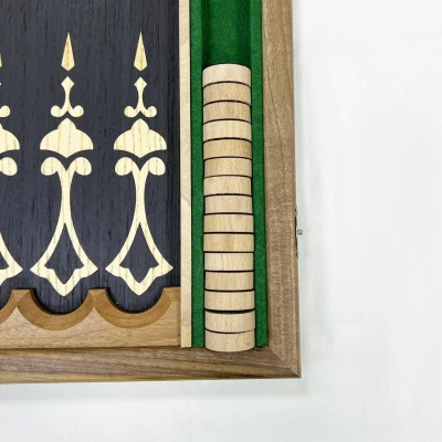 Нарды подарочные ручной работы Эбен орех большие