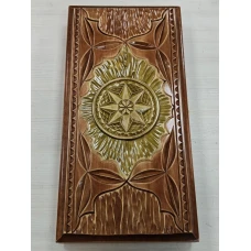 Нарды ручной работы Парусник цветные средние