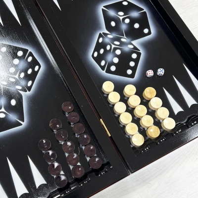 Нарды резные Орнамент лак 55 см