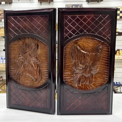 Нарды резные Маска лак 60 см