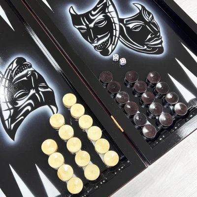 Нарды резные Маска лак 60 см