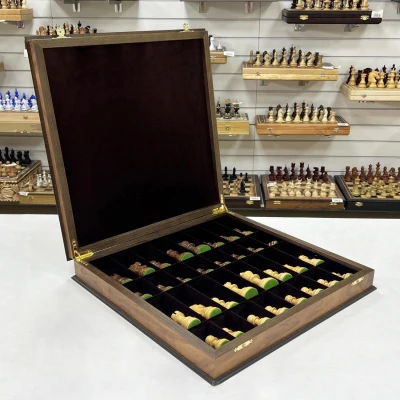 Шахматный ларец Эндшпиль орех большие