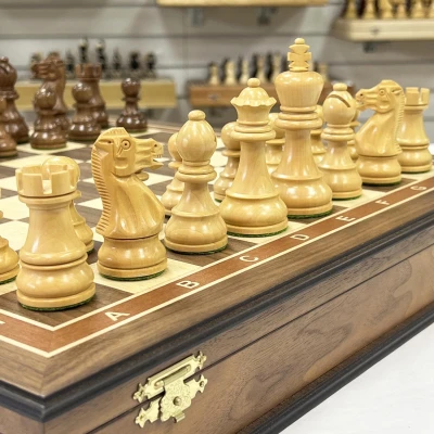 Шахматный ларец Эндшпиль орех большие