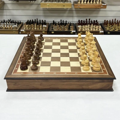 Шахматный ларец Эндшпиль орех большие