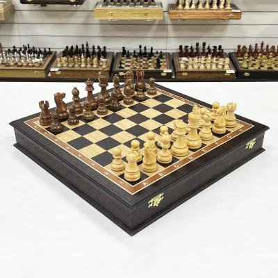 Шахматы ларец Эндшпиль Венге большие