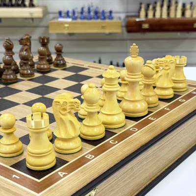 Шахматы ларец Эндшпиль дуб большие