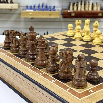 Шахматы ларец Эндшпиль дуб большие