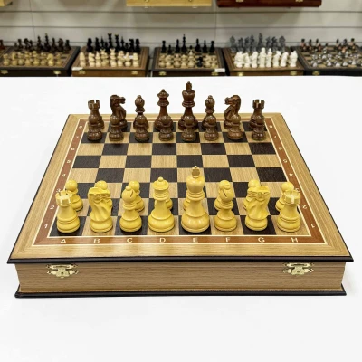 Шахматы ларец Эндшпиль дуб большие