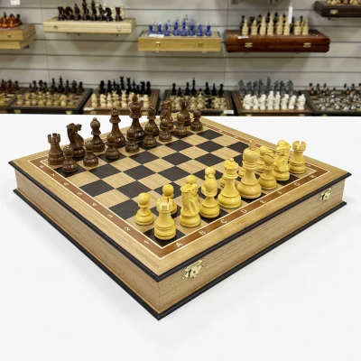 Шахматы ларец Эндшпиль дуб большие