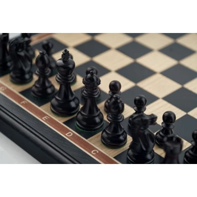 Шахматы подарочные Гамбит мореный дуб большие