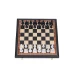 Шахматы подарочные из мореного дуба с фигурами Итальянский дизайн черно-белый
