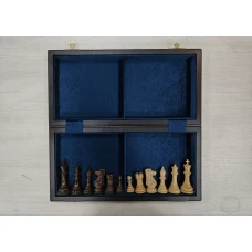 Шахматы подарочные Суприм из мореного дуба