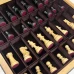 Шахматный ларец из эвкалипта с фигурами индийский Стаунтон
