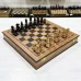 Шахматный ларец из эвкалипта с фигурами индийский Стаунтон