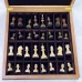 Шахматный ларец эвкалипт с фигурами с резным конем