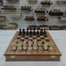 Шахматы подарочные из эвкалипта в ларце с фигурами Премиум из кавказского граба