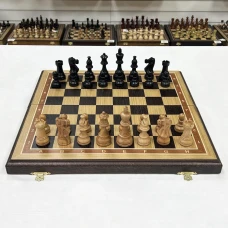 Шахматы профессиональные Индийский Стаунтон дуб с утяжелением