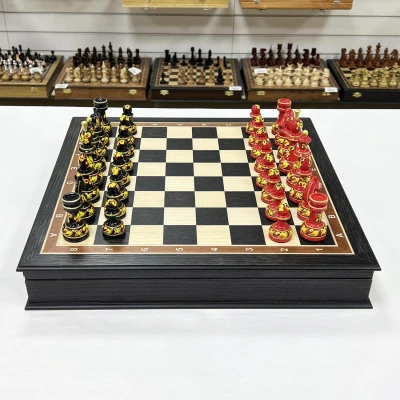 Шахматы подарочные художественная роспись хохлома