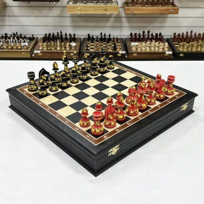 Шахматы подарочные художественная роспись хохлома