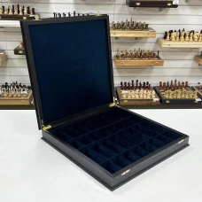 Шахматный ларец из мореного дуба средний