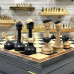 Шахматы эксклюзивные в ларце из мореного дуба Футбол