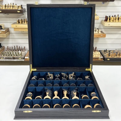 Шахматный ларец эксклюзивный мореный дуб Римляне