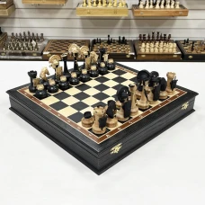 Шахматный ларец эксклюзивный мореный дуб Римляне