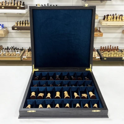 Шахматы подарочные Карельская береза моренный дуб Люкс