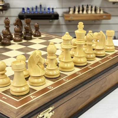 Шахматный ларец орех Стаунтон чемпион