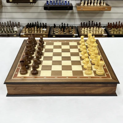 Шахматный ларец орех Стаунтон чемпион
