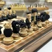 Шахматный ларец подарочный орех с фигурами Хоккей