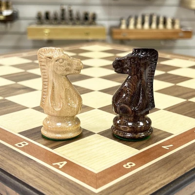 Шахматы подарочные в ларце американский орех 45х45см с фигурами Суприм