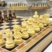 Шахматы подарочные в ларце из дуба с индийскими фигурами из самшита и палисандра