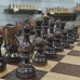 Шахматы подарочные в ларце из дуба с фигурами из карельской березы